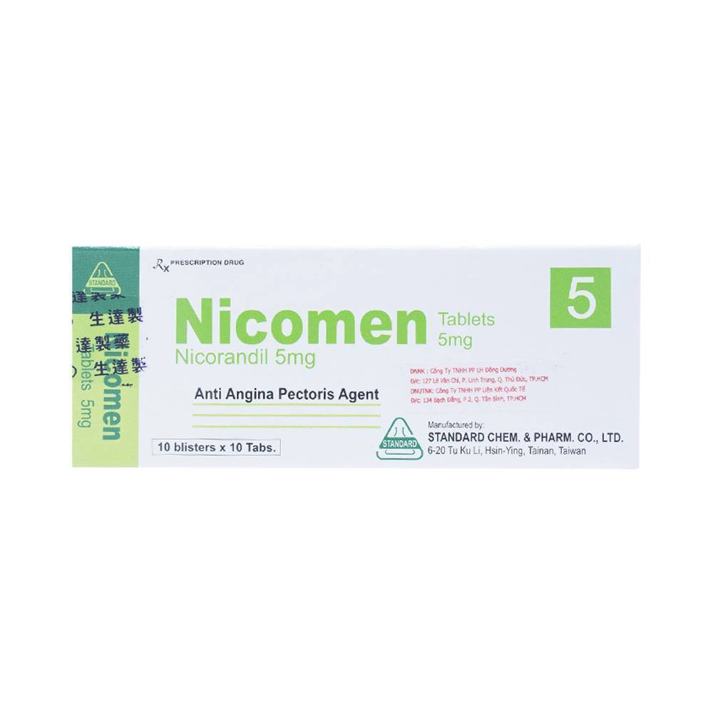 Thuốc nicomen 5mg là thuốc gì? có tác dụng gì? giá bao nhiêu tiền?