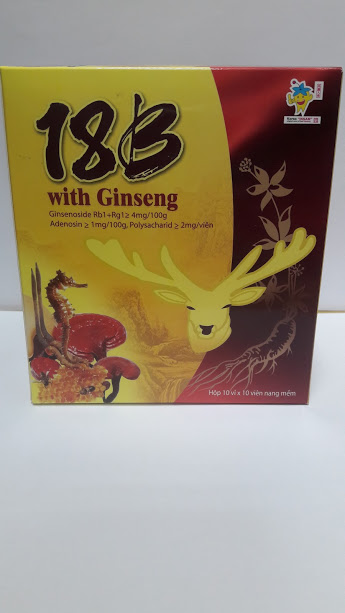 Thuốc 18b with ginseng là thuốc gì? có tác dụng gì? giá bao nhiêu tiền?