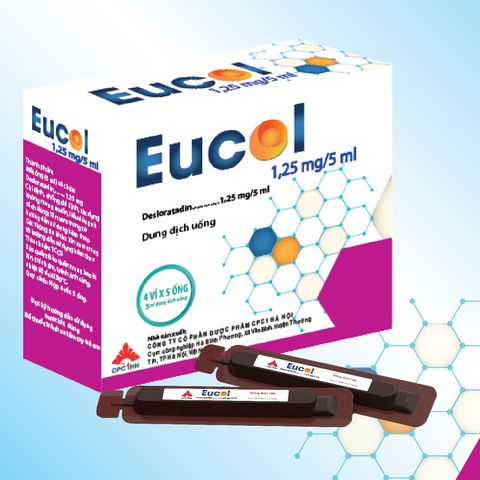 Thuốc eucol 1.25mg/5ml là thuốc gì? có tác dụng gì? giá bao nhiêu tiền?