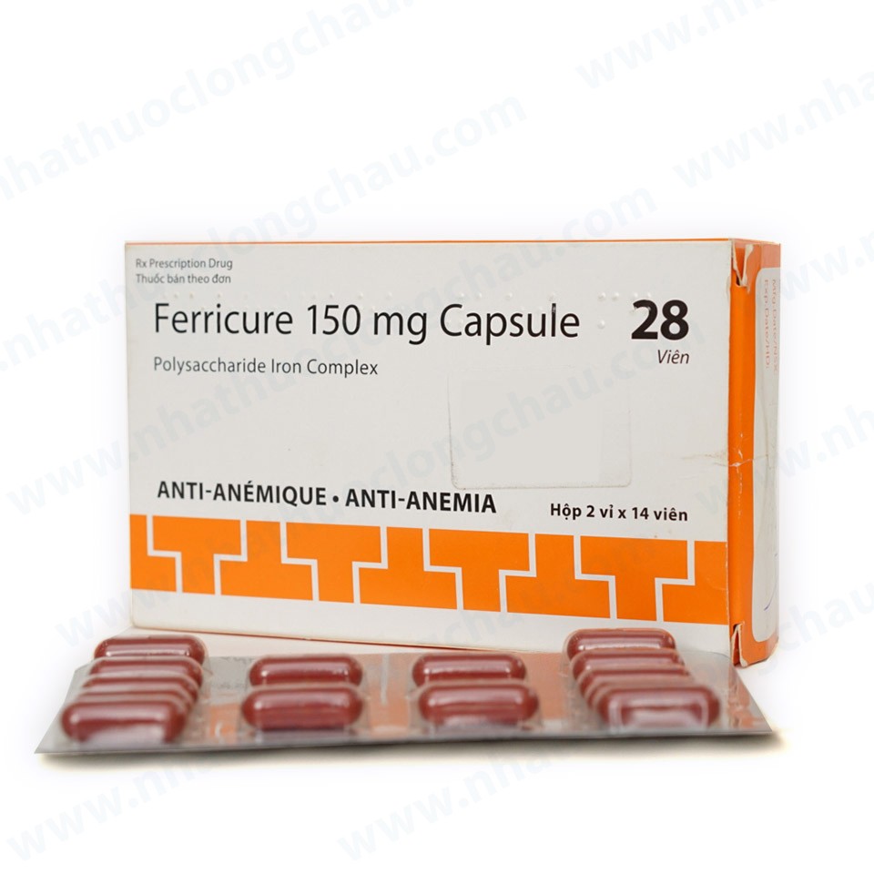 Thuốc ferricure 150mg là thuốc gì? có tác dụng gì? giá bao nhiêu tiền?