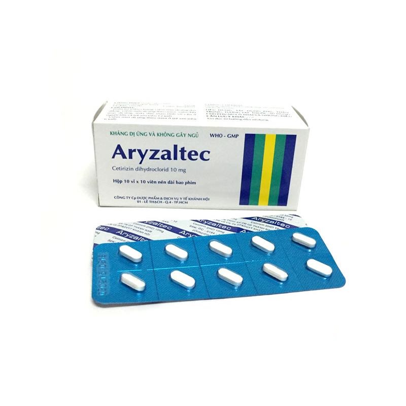 Thuốc aryzaltec 10mg là thuốc gì? có tác dụng gì? giá bao nhiêu tiền?