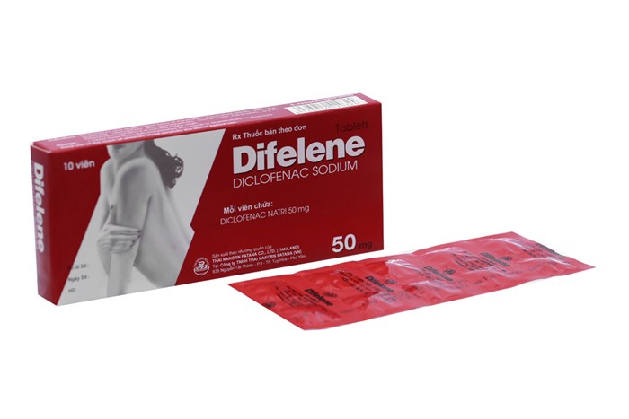 Thuốc difelene 50mg là thuốc gì? có tác dụng gì? giá bao nhiêu tiền?