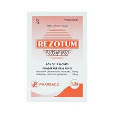 Thuốc rezotum 250/125 là thuốc gì? có tác dụng gì? giá bao nhiêu tiền?
