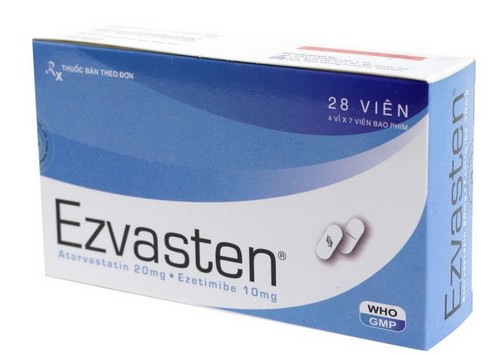 Thuốc ezvasten 20/10mg là thuốc gì? có tác dụng gì? giá bao nhiêu tiền?