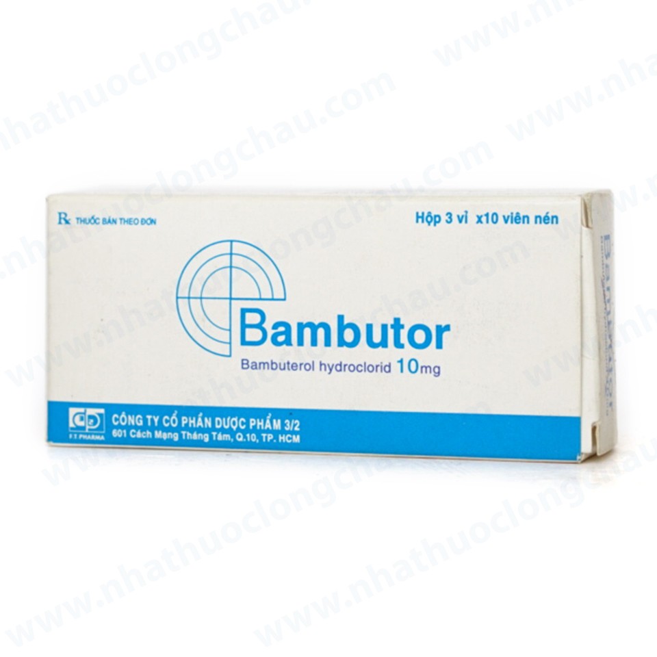 Thuốc bambutor 10 là thuốc gì? có tác dụng gì? giá bao nhiêu tiền?