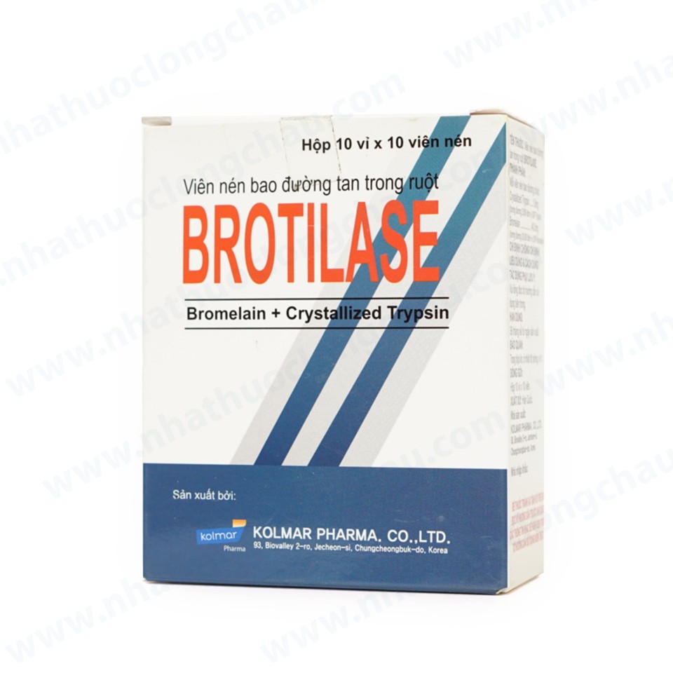 Thuốc brotilase là thuốc gì? có tác dụng gì? giá bao nhiêu tiền?