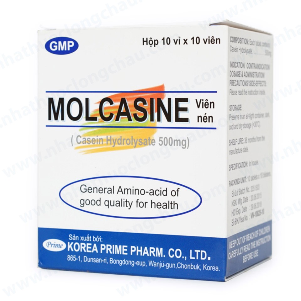 Thuốc molcasine 500mg là thuốc gì? có tác dụng gì? giá bao nhiêu tiền?