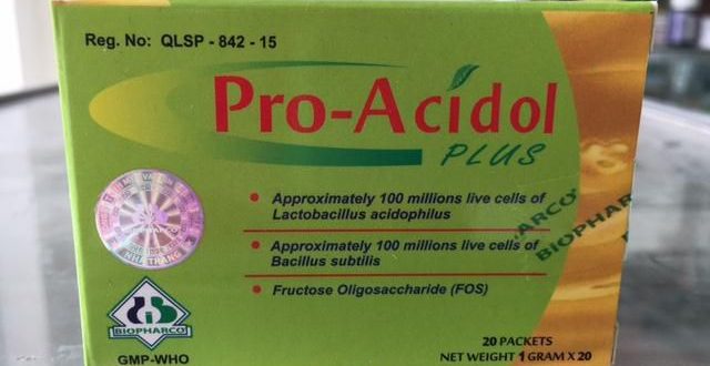 Thuốc pro acidol plus là thuốc gì? có tác dụng gì? giá bao nhiêu tiền?