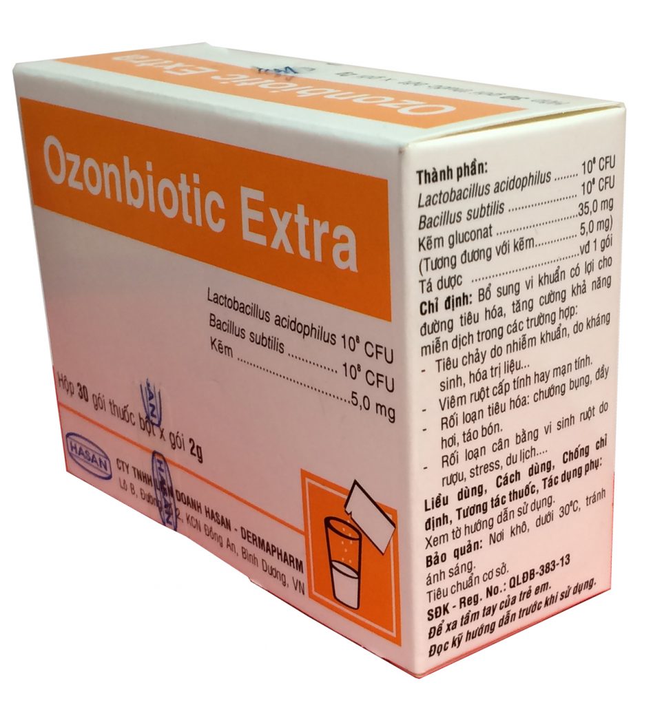 Thuốc ozonbiotic extra 2g là thuốc gì? có tác dụng gì? giá bao nhiêu tiền?