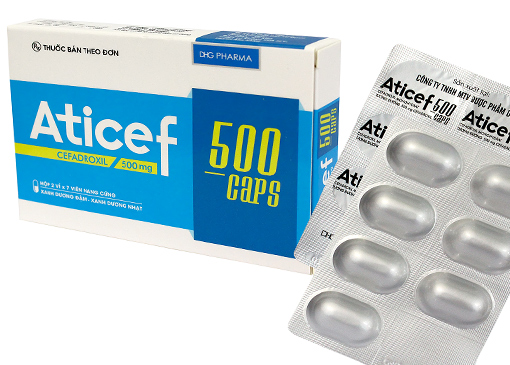 Thuốc aticef 500 là thuốc gì? có tác dụng gì? giá bao nhiêu tiền?
