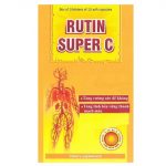 Thuốc rutin super c là thuốc gì? có tác dụng gì? giá bao nhiêu tiền?