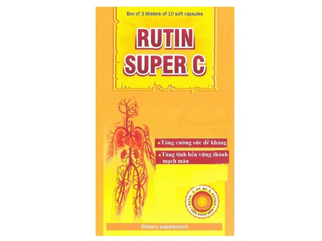 Thuốc rutin super c là thuốc gì? có tác dụng gì? giá bao nhiêu tiền?