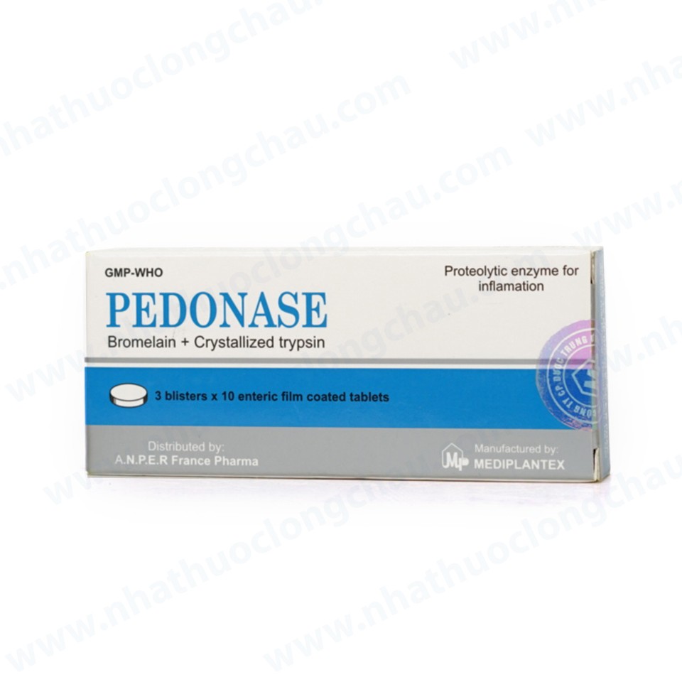 Thuốc pedonase là thuốc gì? có tác dụng gì? giá bao nhiêu tiền?