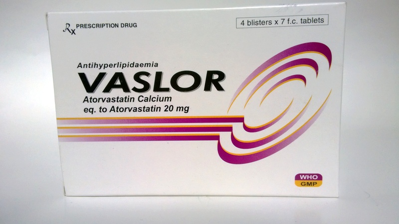 Thuốc vaslor 20 là thuốc gì? có tác dụng gì? giá bao nhiêu tiền?