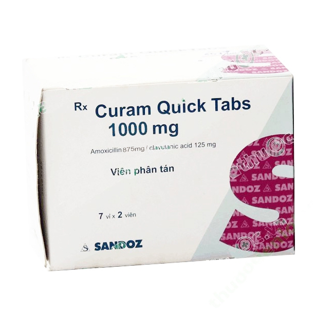 Thuốc curam quick tabs 1000mg là thuốc gì? có tác dụng gì? giá bao nhiêu tiền?