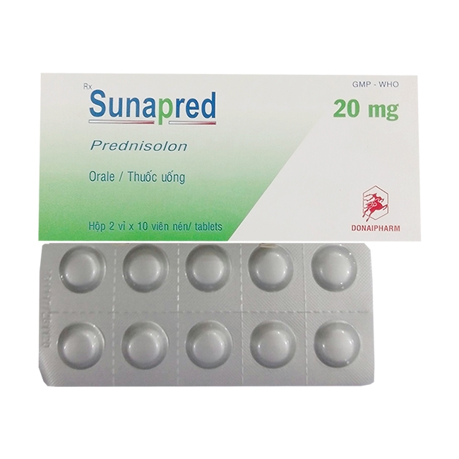 Thuốc sunapred 20 là thuốc gì? có tác dụng gì? giá bao nhiêu tiền?