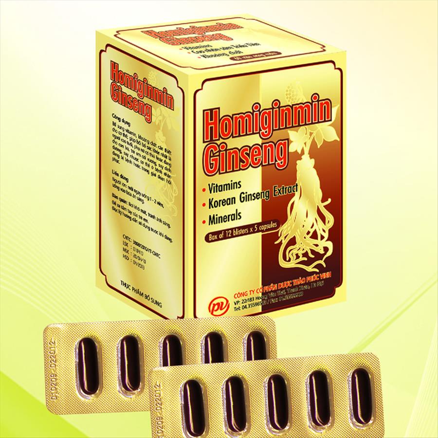Thuốc homiginmin ginseng là thuốc gì? có tác dụng gì? giá bao nhiêu tiền?