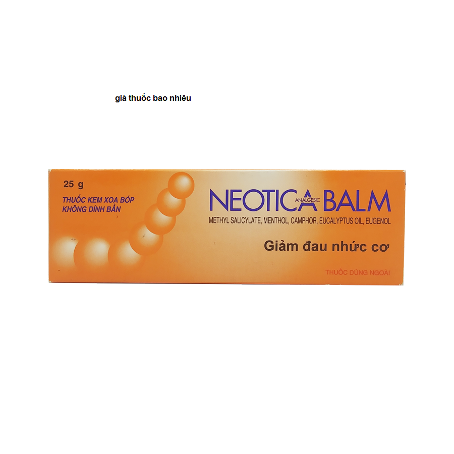 Thuốc Neotica Balm 25g La Thuốc Gi Co Tac Dụng Gi Gia Bao Nhieu