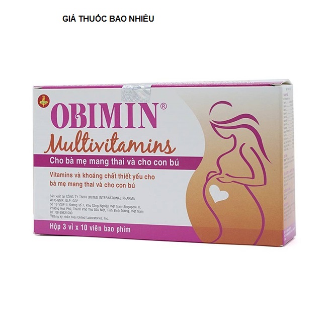 Thuốc obimin multivitamins là thuốc gì? có tác dụng gì? giá bao nhiêu tiền?