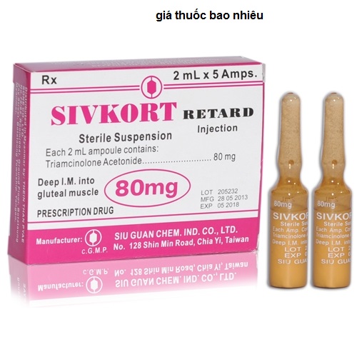 Thuốc Sivkort Retard 80mg/2ml là thuốc gì? có tác dụng gì? giá bao nhiêu tiền?