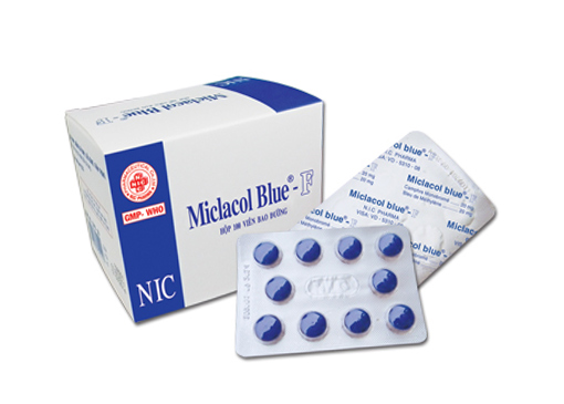 Thuốc miclacol blue f là thuốc gì? có tác dụng gì? giá bao nhiêu tiền?