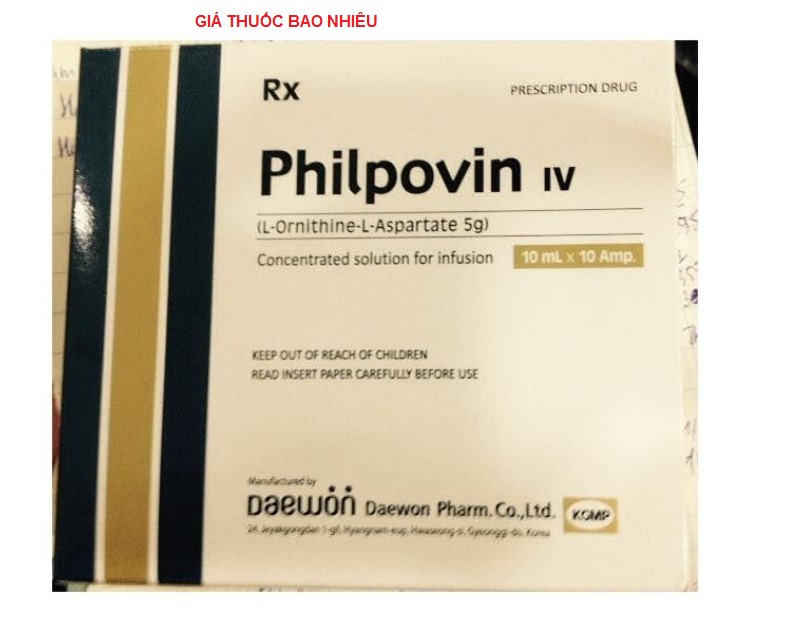 Thuốc philpovin 5g/10ml là thuốc gì? có tác dụng gì? giá bao nhiêu tiền?