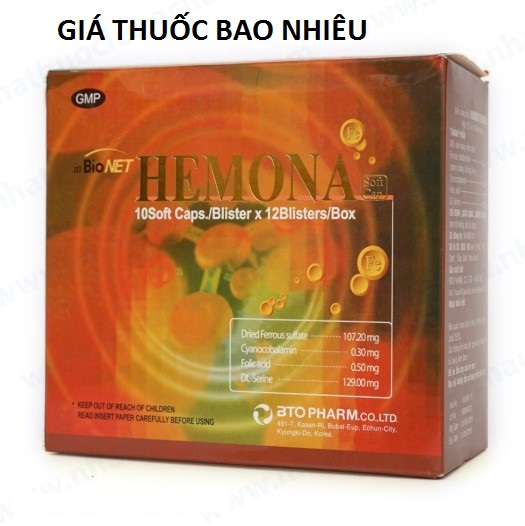 Thuốc Inbionet Hemona là thuốc gì? có tác dụng gì? giá bao nhiêu tiền?