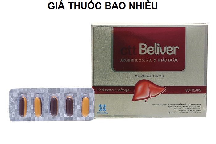 Thuốc ctt beliver 250 là thuốc gì? có tác dụng gì? giá bao nhiêu tiền?
