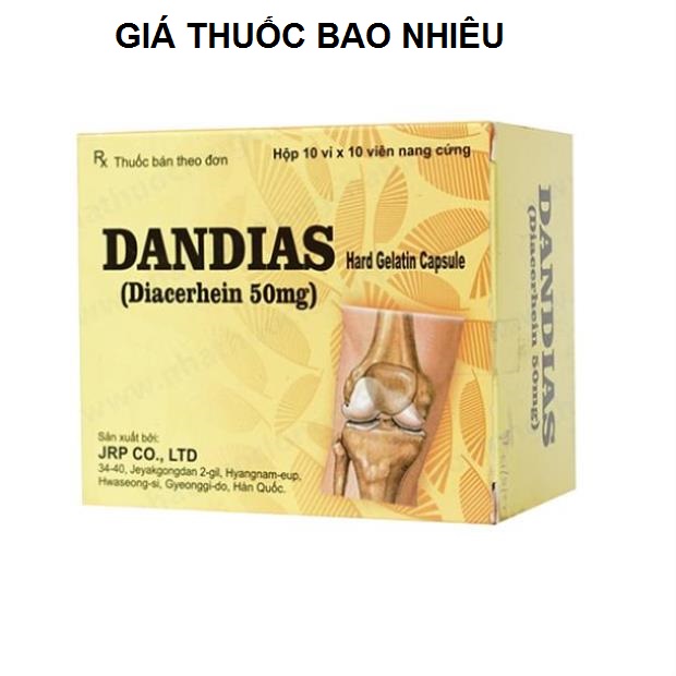 Thuốc dandias 50 là thuốc gì? có tác dụng gì? giá bao nhiêu tiền?
