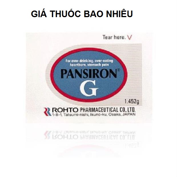 Thuốc Pansiron G Rohto là thuốc gì? có tác dụng gì? giá bao nhiêu tiền?