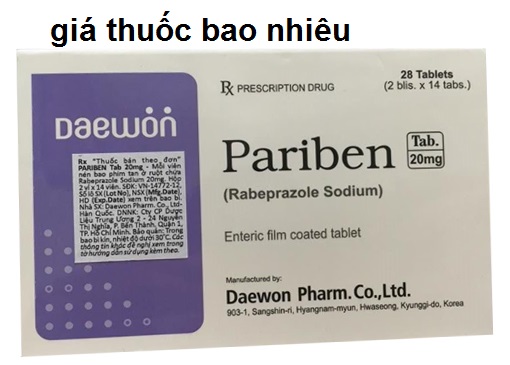 Thuốc pariben 20 là thuốc gì? có tác dụng gì? giá bao nhiêu tiền?