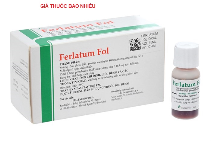 Thuốc ferlatum fol là thuốc gì? có tác dụng gì? giá bao nhiêu tiền?