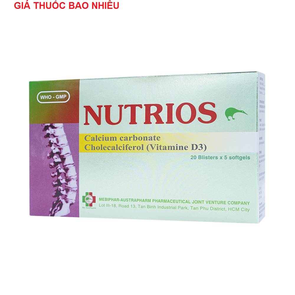 Thuốc nutrios 750 là thuốc gì? có tác dụng gì? giá bao nhiêu tiền?