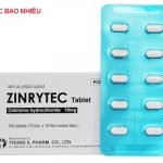 Thuốc Zinrytec tablet 10 là thuốc gì? có tác dụng gì? giá bao nhiêu tiền?