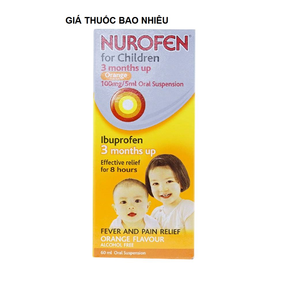 Thuốc Nurofen for children 60ml là thuốc gì? có tác dụng gì? giá bao nhiêu tiền?