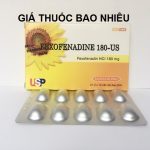 Thuốc fexofenadine 180 us là thuốc gì? có tác dụng gì? giá bao nhiêu tiền?