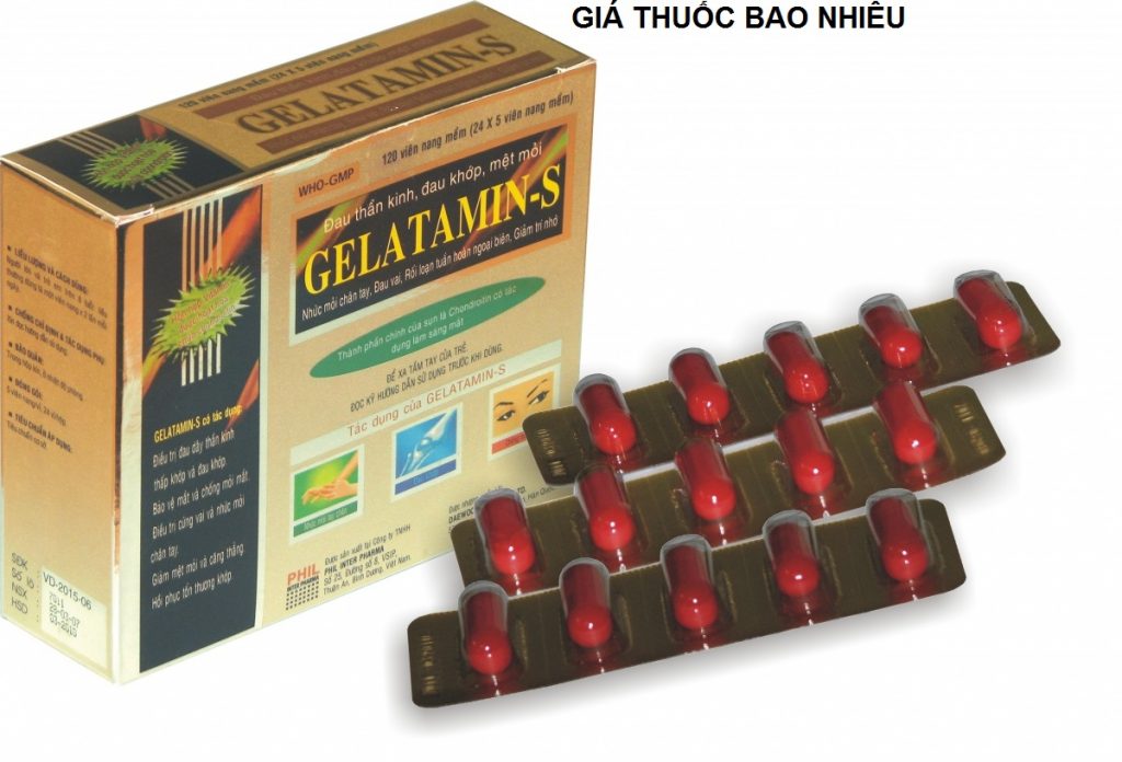 Thuốc gelatamin-s là thuốc gì? có tác dụng gì? giá bao nhiêu tiền?