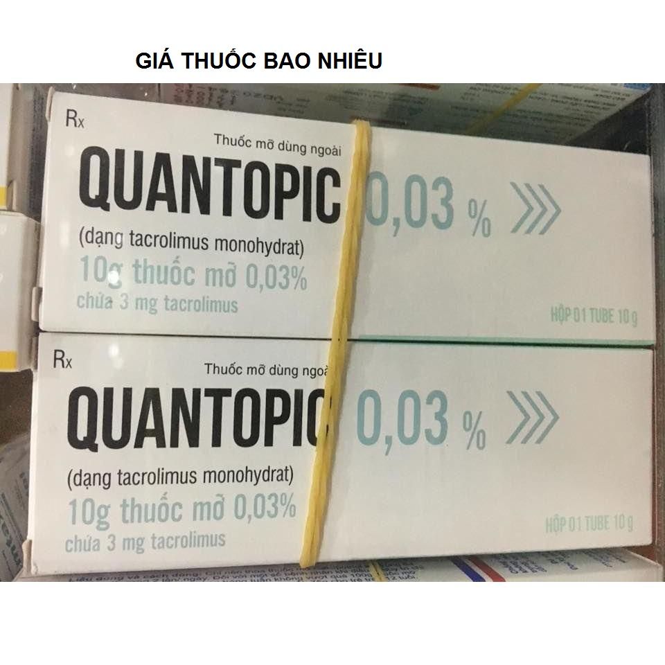 Thuốc quantopic 0.03% là thuốc gì? có tác dụng gì? giá bao nhiêu tiền?
