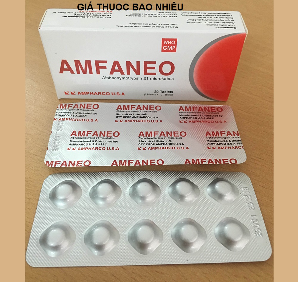 Thuốc amfaneo là thuốc gì? có tác dụng gì? giá bao nhiêu tiền?