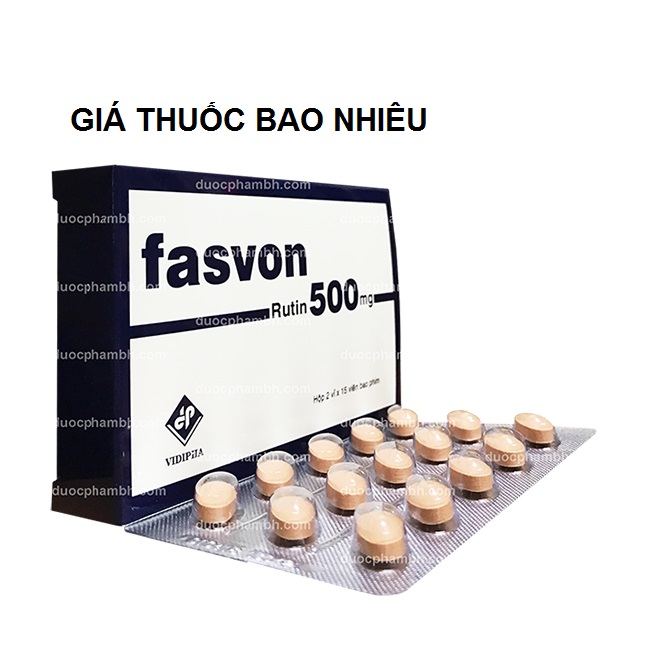 Thuốc fasvon 500mg là thuốc gì? có tác dụng gì? giá bao nhiêu tiền?