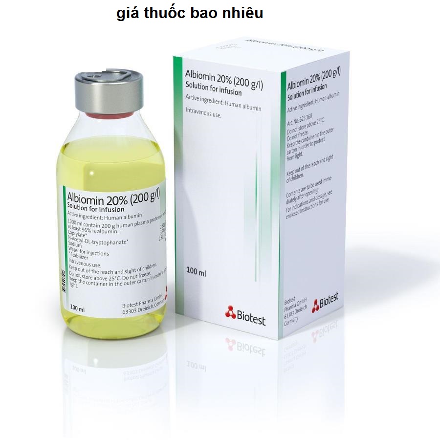 Thuốc albiomin 20% 50ml là thuốc gì? có tác dụng gì? giá bao nhiêu tiền?