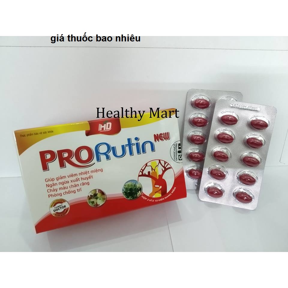 Thuốc prorutin new là thuốc gì? có tác dụng gì? giá bao nhiêu tiền?