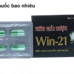Viên giải rượu win 21 là thuốc gì? có tác dụng gì? giá bao nhiêu tiền?