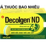 Thuốc decolgen nd 500 là thuốc gì? có tác dụng gì? giá bao nhiêu tiền?
