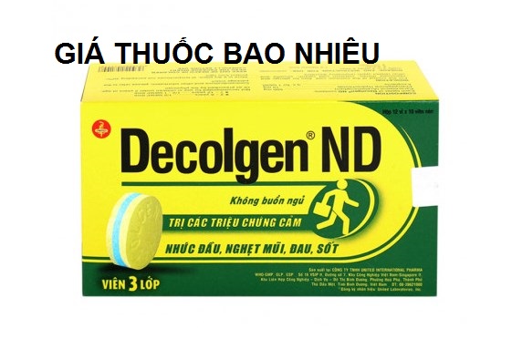 Thuốc decolgen nd 500 là thuốc gì? có tác dụng gì? giá bao nhiêu tiền?