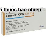 Thuốc concor cor 2.5mg là thuốc gì? có tác dụng gì? giá bao nhiêu tiền?