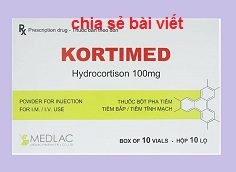 Thuốc kortimed 100 là thuốc gì? có tác dụng gì? giá bao nhiêu tiền?