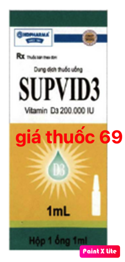 Thuốc Supvid3 là thuốc gì? có tác dụng gì? giá bao nhiêu?