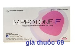 Thuốc Miprotone-F 200 là thuốc gì? có tác dụng gì? giá bao nhiêu?