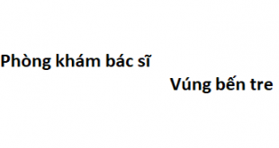 Phòng khám bác sĩ Vúng bến tre ở đâu? giá khám bao nhiêu?
